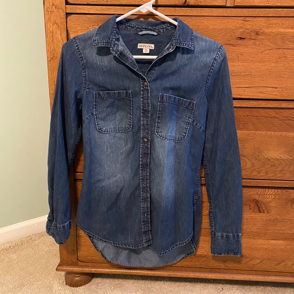 Merona denim shirt